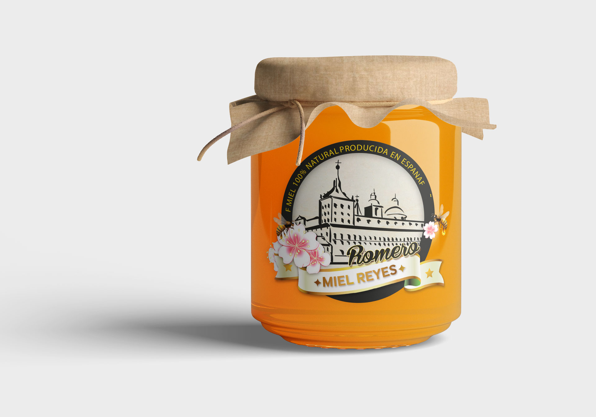 Diseño logo Miel Reyes