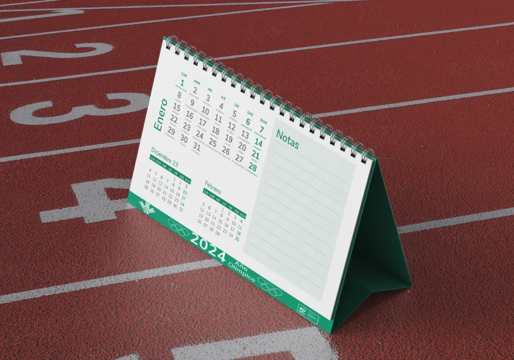 calendario mockup olimpiada
