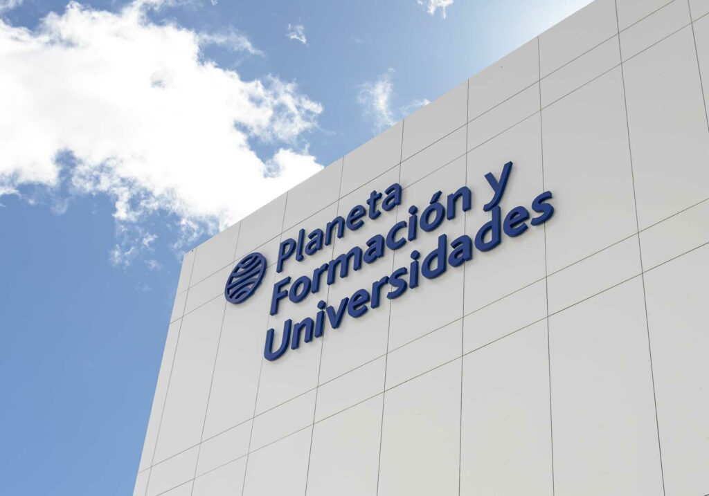 Rótulo de Planeta Formación y Universidades